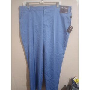 New Alan Flusser Golf Mens Blue Golf Flat Front Pants Size: 40 x 32 NWT
